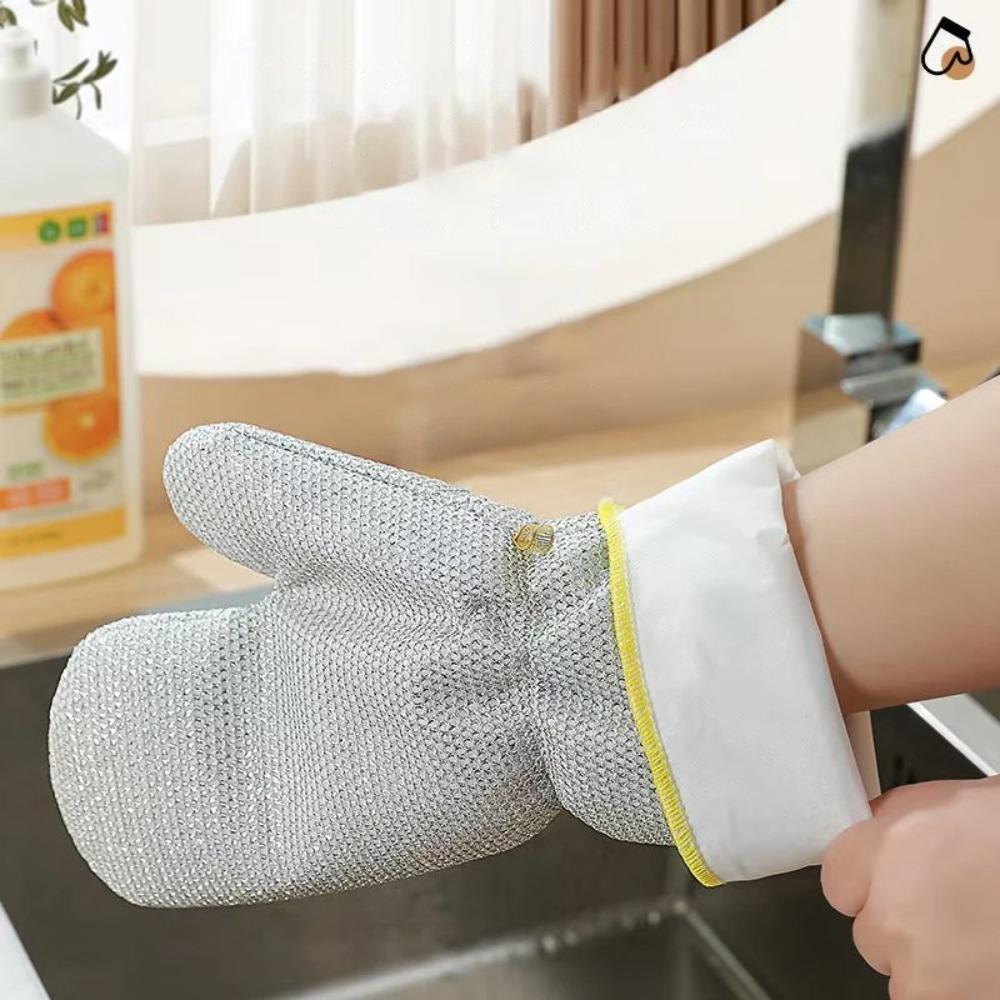 Waterproof Dishwashing Gloves Household Cleaning Steel Wire Ball Gloves Cleaning Silver Gloves Length
Waterproof Dishwashing Gloves Household Cleaning Steel Wire Ball Gloves Cleaning Silver Gloves Length