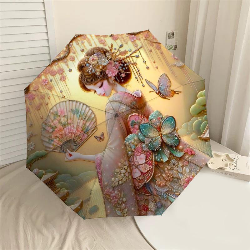 1PC Butterfly Kimono Umbrella-8-Rib Reinforced, Automatic Open, Lightweight & Durable, Cute Fashion Accessory for Outdoor-P2688
1PC Butterfly Kimono Umbrella-8-Rib Reinforced, Automatic Open, Lightweight & Durable, Cute Fashion Accessory for Outdoor-P2688