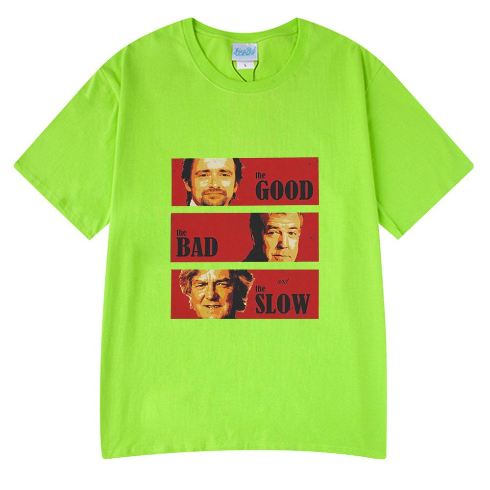 Jeremy Clarkson Hammond May Tribute Tshirts Unisex Women The Good Bad and Slow Funny Short Sleeves T Shirts Summer Casual Tshirt 4XL
Jeremy Clarkson Hammond May Tribute Tshirts Unisex Women The Good Bad and Slow Funny Short Sleeves T Shirts Summer Casual Tshirt 4XL