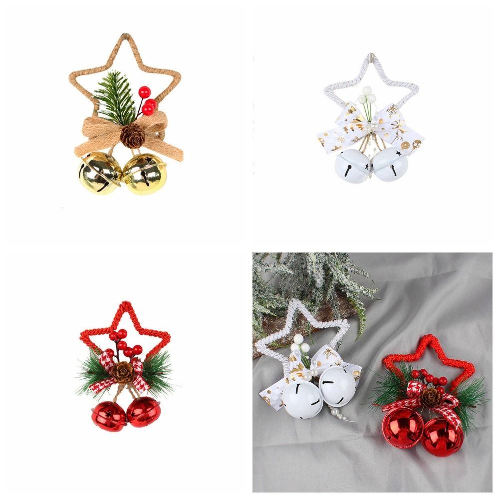 Christmas Bell Xmas Pentagram Hanging Pendant Five-pointed Star Christmas Door Bell Wedding Party
Christmas Bell Xmas Pentagram Hanging Pendant Five-pointed Star Christmas Door Bell Wedding Party