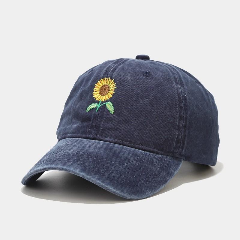 Vintage Cotton Baseball Cap With Embroidered Sunflower For Outdoor Sun Protection Navy
Vintage Cotton Baseball Cap With Embroidered Sunflower For Outdoor Sun Protection Navy