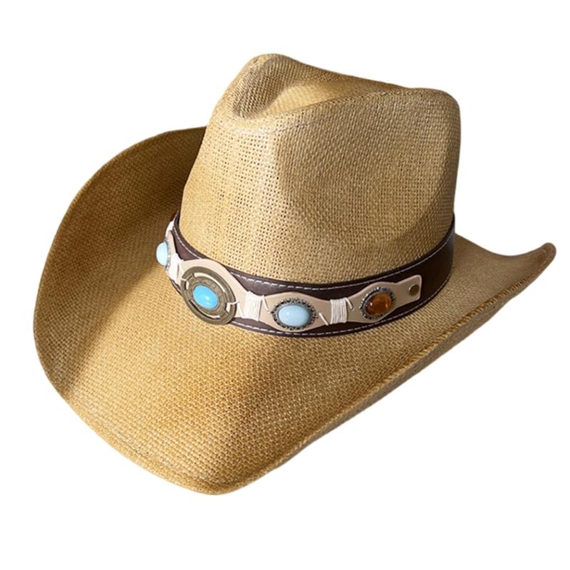 Turquoise PU Belt Cowgirl Hat for Girl Western Panamas Hat Handwoven Straw Hat Beach Vacation Hat Elegant Straw Sun Hat хакі
Turquoise PU Belt Cowgirl Hat for Girl Western Panamas Hat Handwoven Straw Hat Beach Vacation Hat Elegant Straw Sun Hat хакі