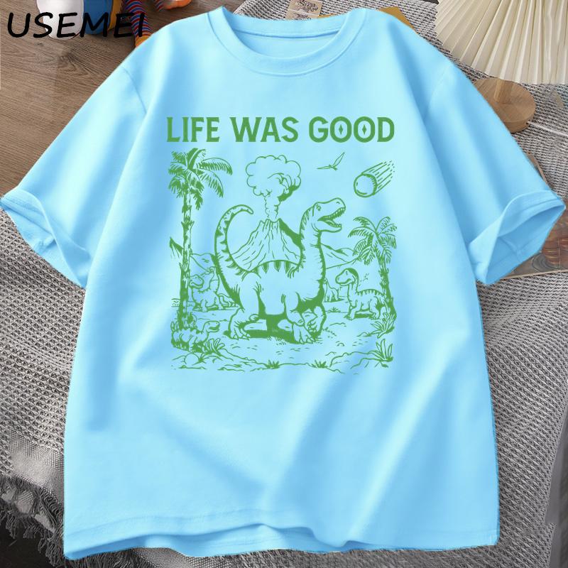 Funny Dinosaur Meme T Shirt Life Was Good Silly Tshirt Retro 90s Dino Tshirt Meme Graphic Tee Shirt Unisex Cotton Graphic Tees 4XL
Funny Dinosaur Meme T Shirt Life Was Good Silly Tshirt Retro 90s Dino Tshirt Meme Graphic Tee Shirt Unisex Cotton Graphic Tees 4XL