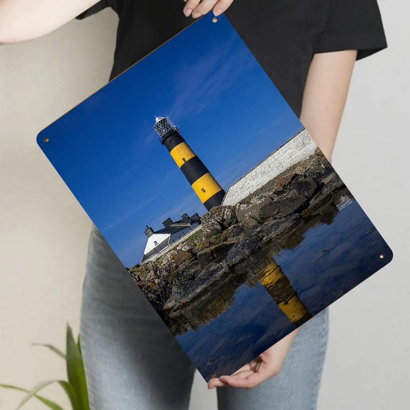 British Black Yellow Striped Lighthouse Metal Wall Art Coastal Scenery Decor for Living Room Study 20x30cm(7.8x11.8inch)
British Black Yellow Striped Lighthouse Metal Wall Art Coastal Scenery Decor for Living Room Study 20x30cm(7.8x11.8inch)