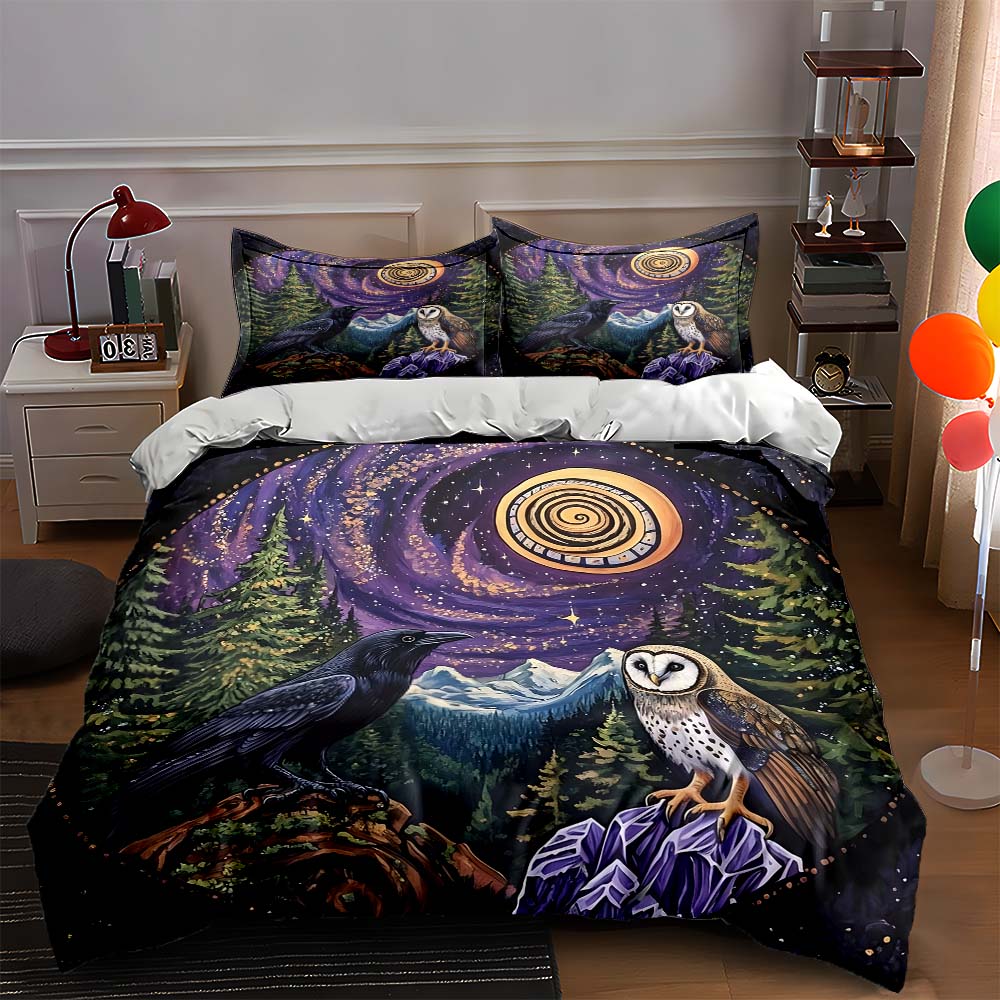 Mystical forest wildlife. Bedding Duvet cover sets Duvet covers Pillowcases gifts (1 * Duvet Cover 2 * Pillowcases, without duvet insert) 135x200cm
Mystical forest wildlife. Bedding Duvet cover sets Duvet covers Pillowcases gifts (1 * Duvet Cover 2 * Pillowcases, without duvet insert) 135x200cm