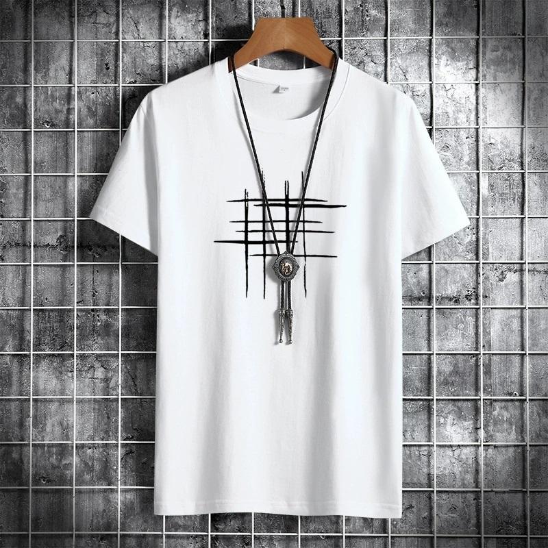 Простой креативный дизайн Line Cross Print Хлопковые футболки Летний стиль Мужская футболка с коротким рукавом S белый
Простой креативный дизайн Line Cross Print Хлопковые футболки Летний стиль Мужская футболка с коротким рукавом S белый