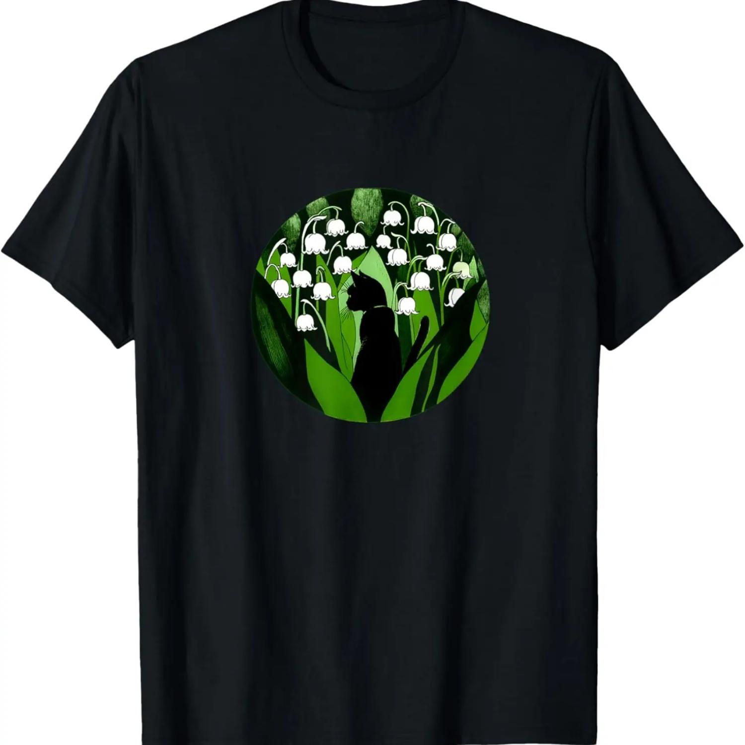 Black Cat Floral Artwork Lily of the Valley Garden cat T-Shirt XXXXXL чёрный
Black Cat Floral Artwork Lily of the Valley Garden cat T-Shirt XXXXXL чёрный