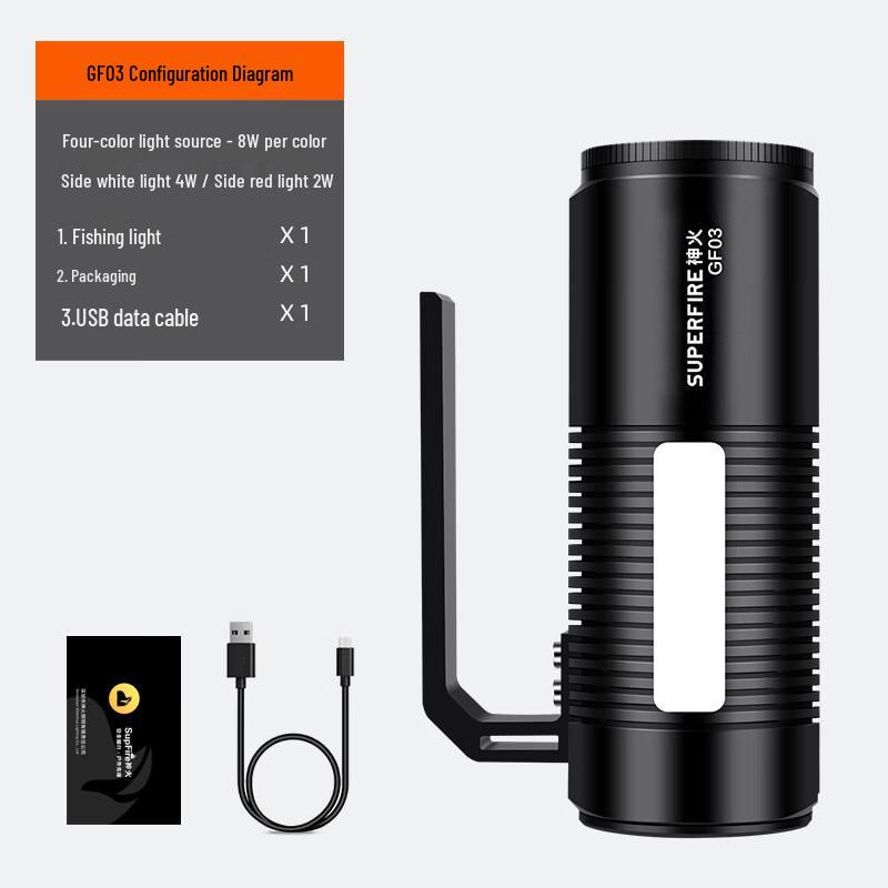 Powerful LED 4-Color Rechargeable Night Fishing Headlamp
Powerful LED 4-Color Rechargeable Night Fishing Headlamp