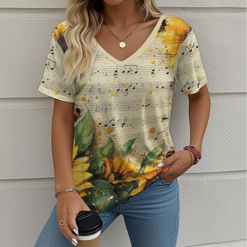 Summer Gradient 3d Art Floral Print Graphic Blouse Women s V-neck Fashion Retro Clothing Loose Oversized T-shirt S
Summer Gradient 3d Art Floral Print Graphic Blouse Women s V-neck Fashion Retro Clothing Loose Oversized T-shirt S