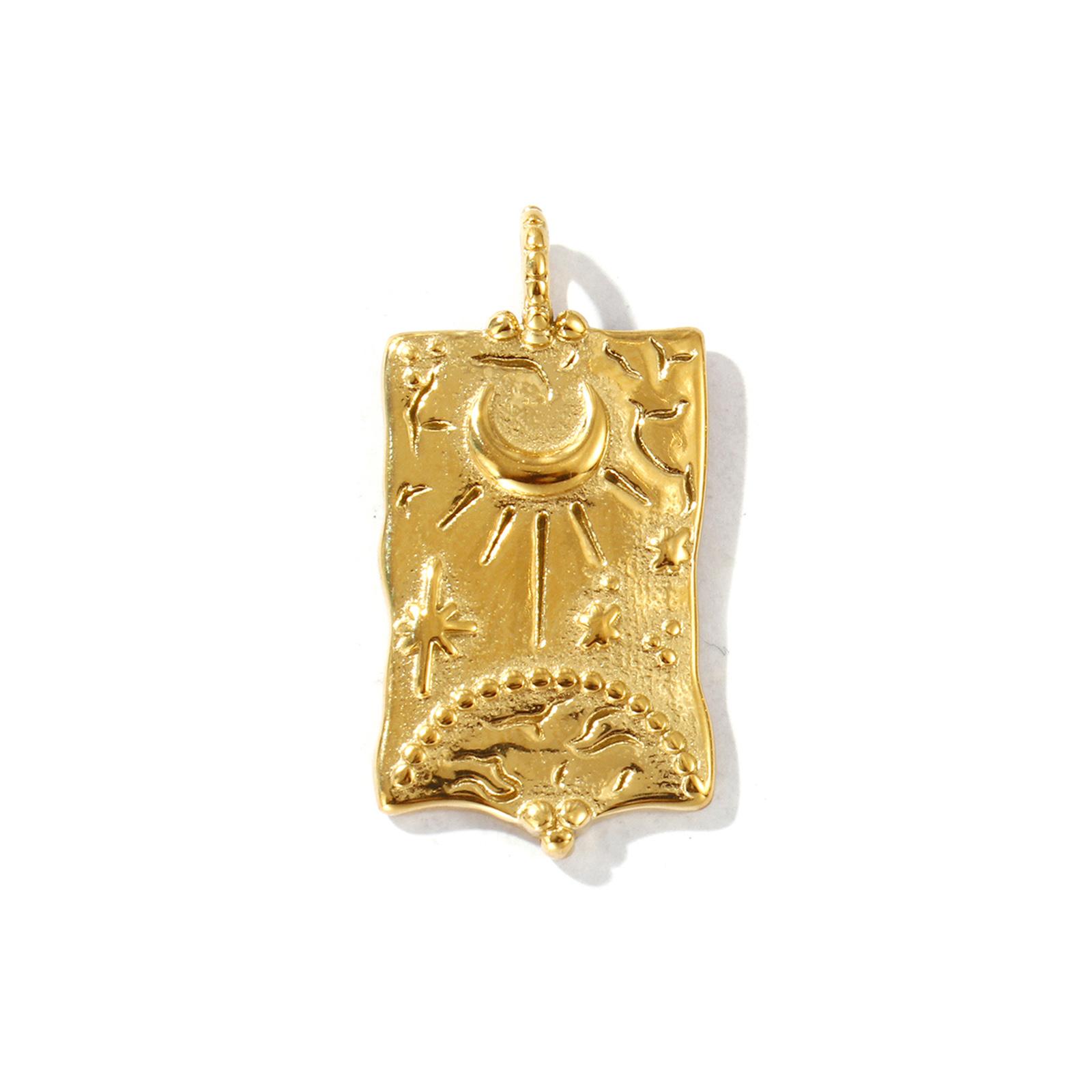 1 Piece 304 Stainless Steel Rectangle Charms Moon Star Sun Cross 18K Gold Plated Pendant Cubic Zircon For DIY Necklace Making
1 Piece 304 Stainless Steel Rectangle Charms Moon Star Sun Cross 18K Gold Plated Pendant Cubic Zircon For DIY Necklace Making