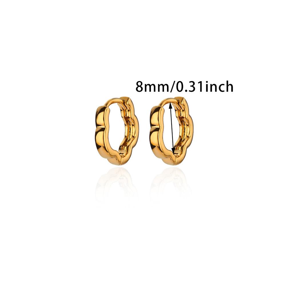 Chunky Flower Hoop Earring for Women Stainless Steel Gold Color Wedding Aesthetic Earring New Couple Zircon Accessories Gift
Chunky Flower Hoop Earring for Women Stainless Steel Gold Color Wedding Aesthetic Earring New Couple Zircon Accessories Gift