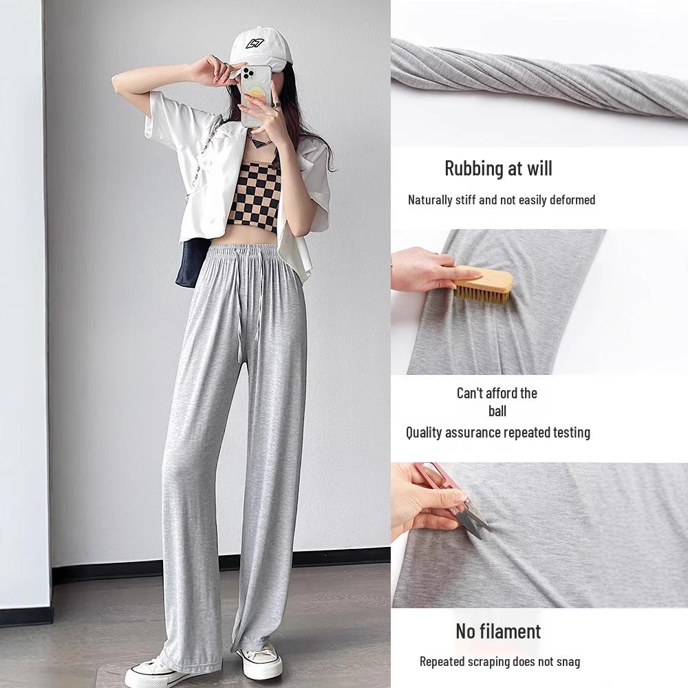 Women s Petite High-Waisted 150cm Wide-Leg Summer Pants - Drape Loose Casual Style, Size 145 2XL (126-145 Jin)
Women s Petite High-Waisted 150cm Wide-Leg Summer Pants - Drape Loose Casual Style, Size 145 2XL (126-145 Jin)