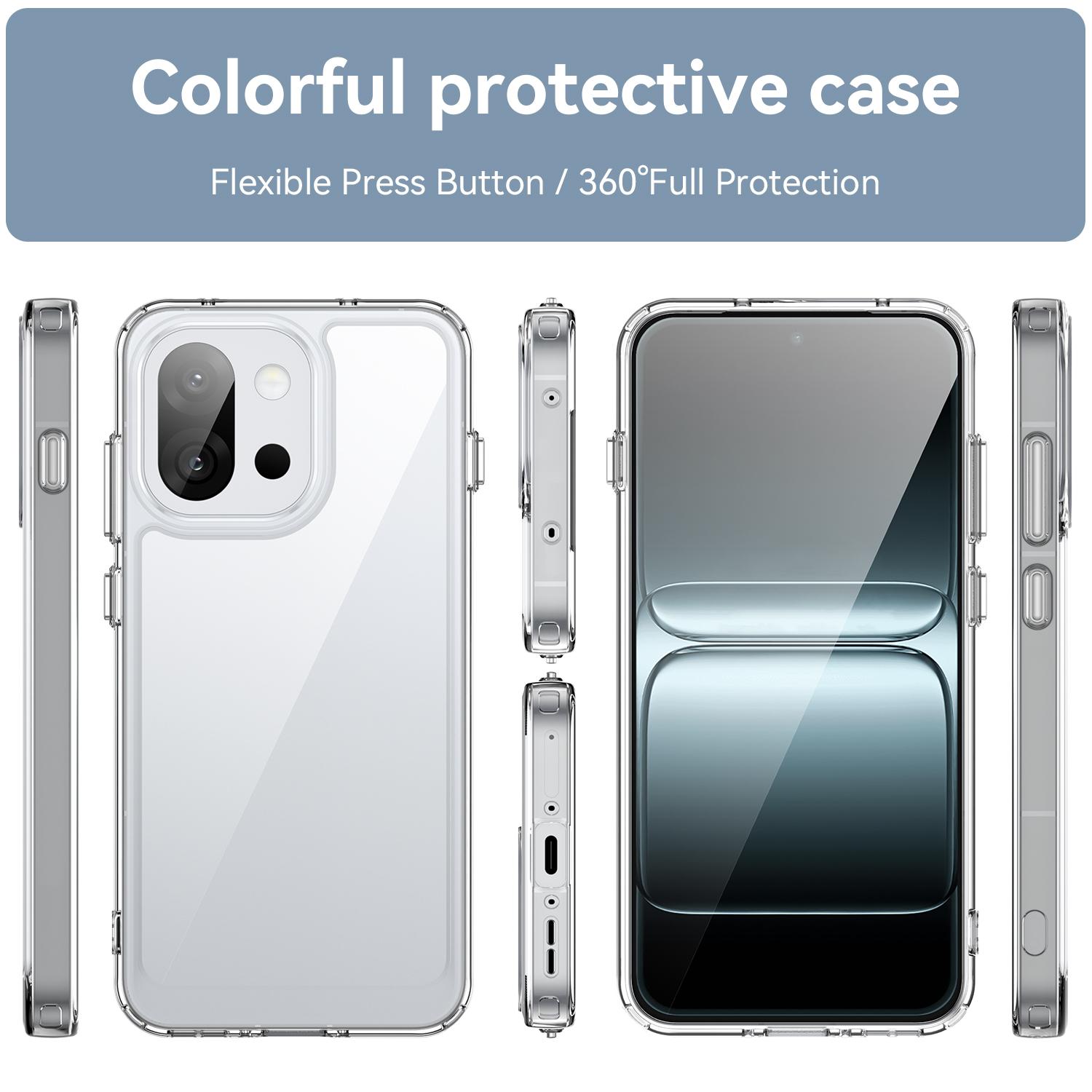For OnePlus 13T 5G Clear Phone Case WANLONFENG MF2 Series TPU Acrylic Cover with 2Pcs Tempered Glass Transparent
For OnePlus 13T 5G Clear Phone Case WANLONFENG MF2 Series TPU Acrylic Cover with 2Pcs Tempered Glass Transparent