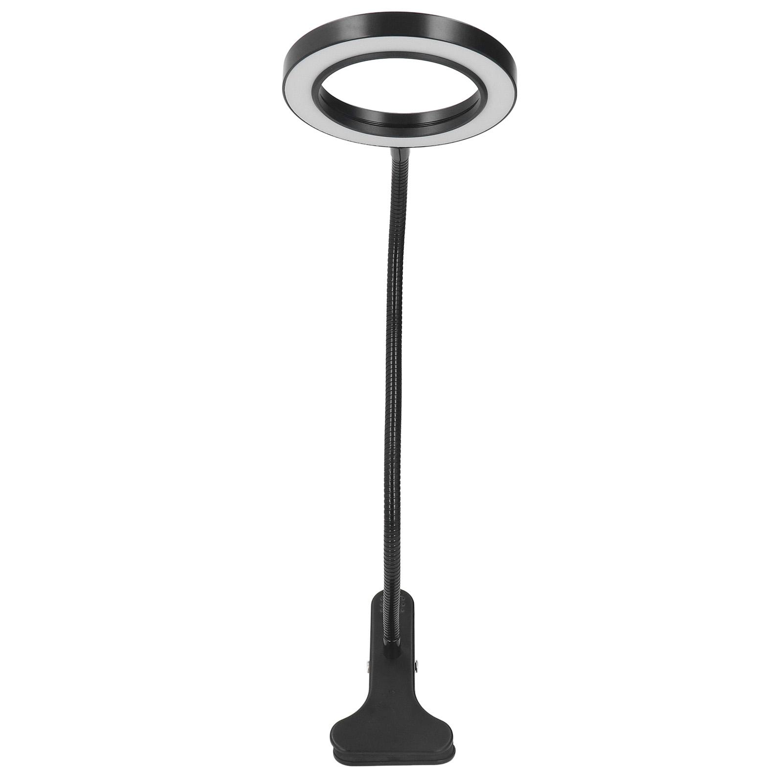 Clip On LED Ring Light 3 Color 10 Brightness Flexible Gooseneck USB Powered LED Desk Lamp with Remote Control
Clip On LED Ring Light 3 Color 10 Brightness Flexible Gooseneck USB Powered LED Desk Lamp with Remote Control