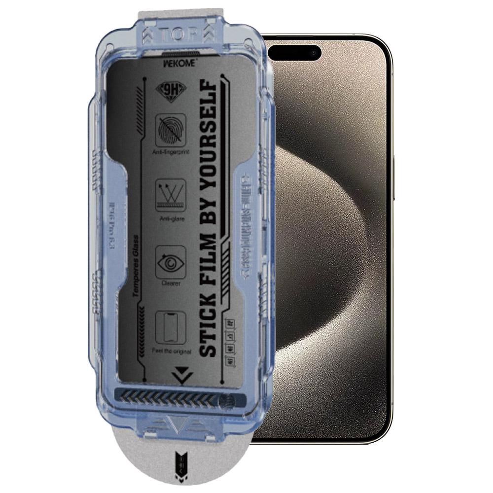 WEKOME WTP-118 For iPhone 15 Pro Screen Protector 6D Curved Ultra-Fine Edge Matte Privacy Tempered Glass Film As Shown A
WEKOME WTP-118 For iPhone 15 Pro Screen Protector 6D Curved Ultra-Fine Edge Matte Privacy Tempered Glass Film As Shown A