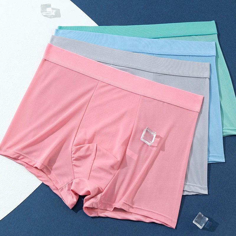 Мужские ультратонкие трусы-боксеры Ice Silk — дышащие, однотонные, со средней посадкой, летняя одежда 3XL
Мужские ультратонкие трусы-боксеры Ice Silk — дышащие, однотонные, со средней посадкой, летняя одежда 3XL