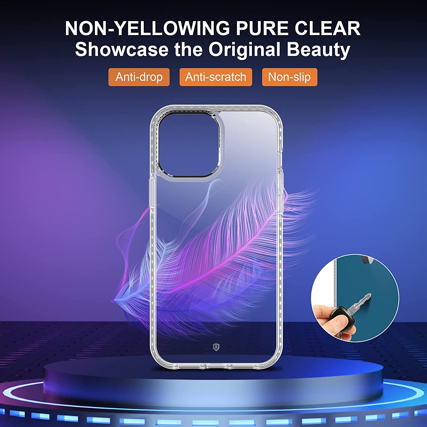 Clear Phone Case for iPhone 14 6.1 inch,Acrylic+TPU Anti-drop Cover with Tempered Glass Screen Protector A 
Clear Phone Case for iPhone 14 6.1 inch,Acrylic+TPU Anti-drop Cover with Tempered Glass Screen Protector A