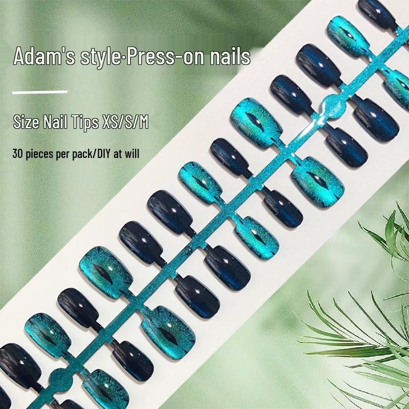 Adam s Evil Eye Press-On Nails: Cool Blue & Black Cat Eye Nail Art for Summer - 30 Pieces
Adam s Evil Eye Press-On Nails: Cool Blue & Black Cat Eye Nail Art for Summer - 30 Pieces