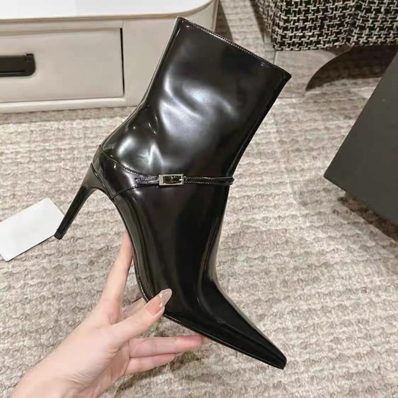 Fashion Autumn Winter Fashion Patent Leather Strap Buckle Women Ankle Boots Elegant Pointed toe Stiletto High heels Chelsea Boots Shoes 40 чёрный
Fashion Autumn Winter Fashion Patent Leather Strap Buckle Women Ankle Boots Elegant Pointed toe Stiletto High heels Chelsea Boots Shoes 40 чёрный