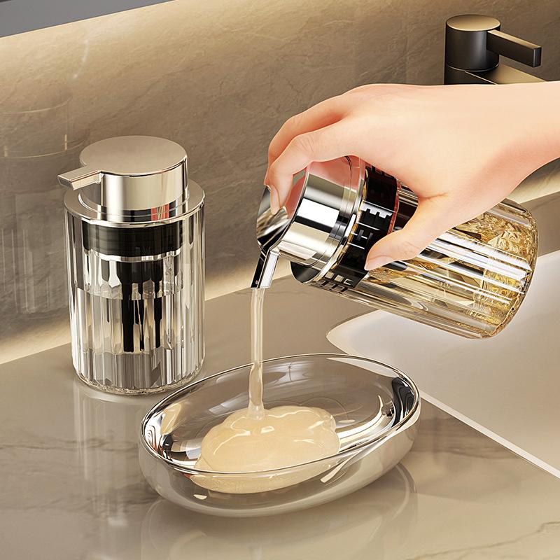Liquid Soap Dispenser with Pump Hands Foaming Bottles Reusable Press Kitchen Dish Foam Soap Bottle Bathroom Shampoo Conditioner
Liquid Soap Dispenser with Pump Hands Foaming Bottles Reusable Press Kitchen Dish Foam Soap Bottle Bathroom Shampoo Conditioner
