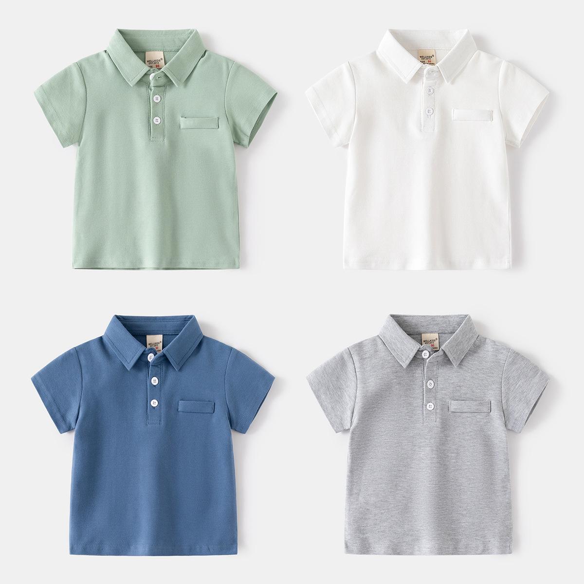 Children s Short-Sleeve Cotton Polo T-Shirt - Korean Style for Boys & Girls, Summer Versatile Top 100 cm
Children s Short-Sleeve Cotton Polo T-Shirt - Korean Style for Boys & Girls, Summer Versatile Top 100 cm
