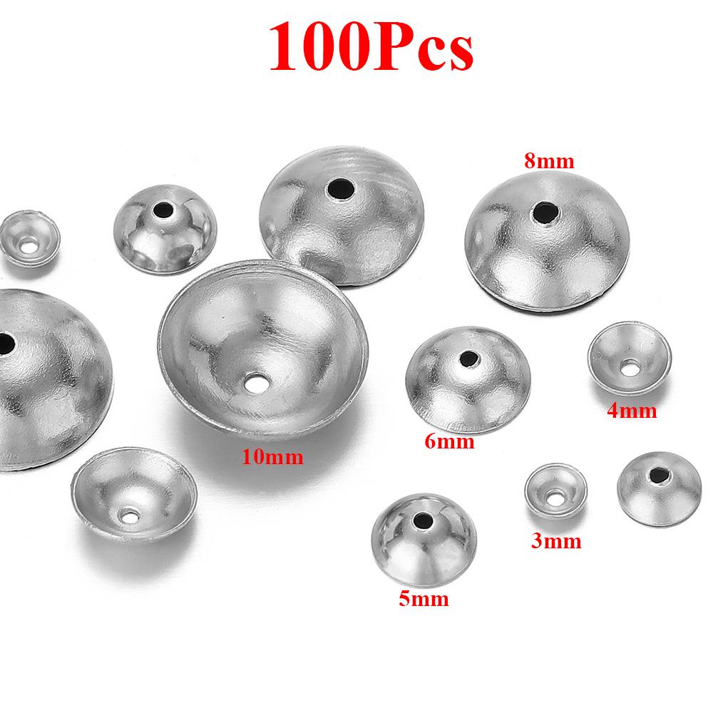 50pcs 18K Gold Color Stainless Steel Round Beads Caps Tessal Caps Jewelry Beads Making Supplies DIY Findings Accessories 3x0.9mm hole
50pcs 18K Gold Color Stainless Steel Round Beads Caps Tessal Caps Jewelry Beads Making Supplies DIY Findings Accessories 3x0.9mm hole