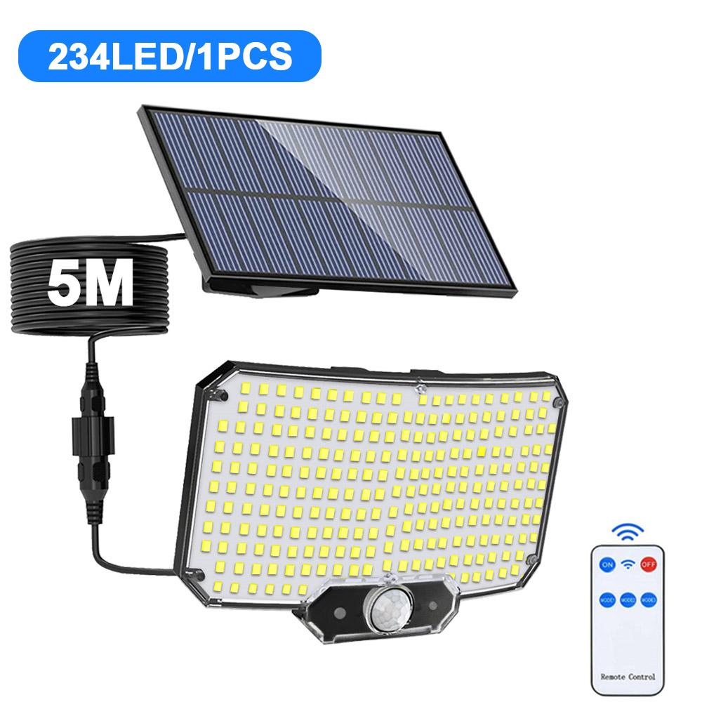Солнечные фонари уличные водонепроницаемые 106/234LED солнечный датчик движения прожектор 3 режима освещения солнечный охранный свет гаражный забор