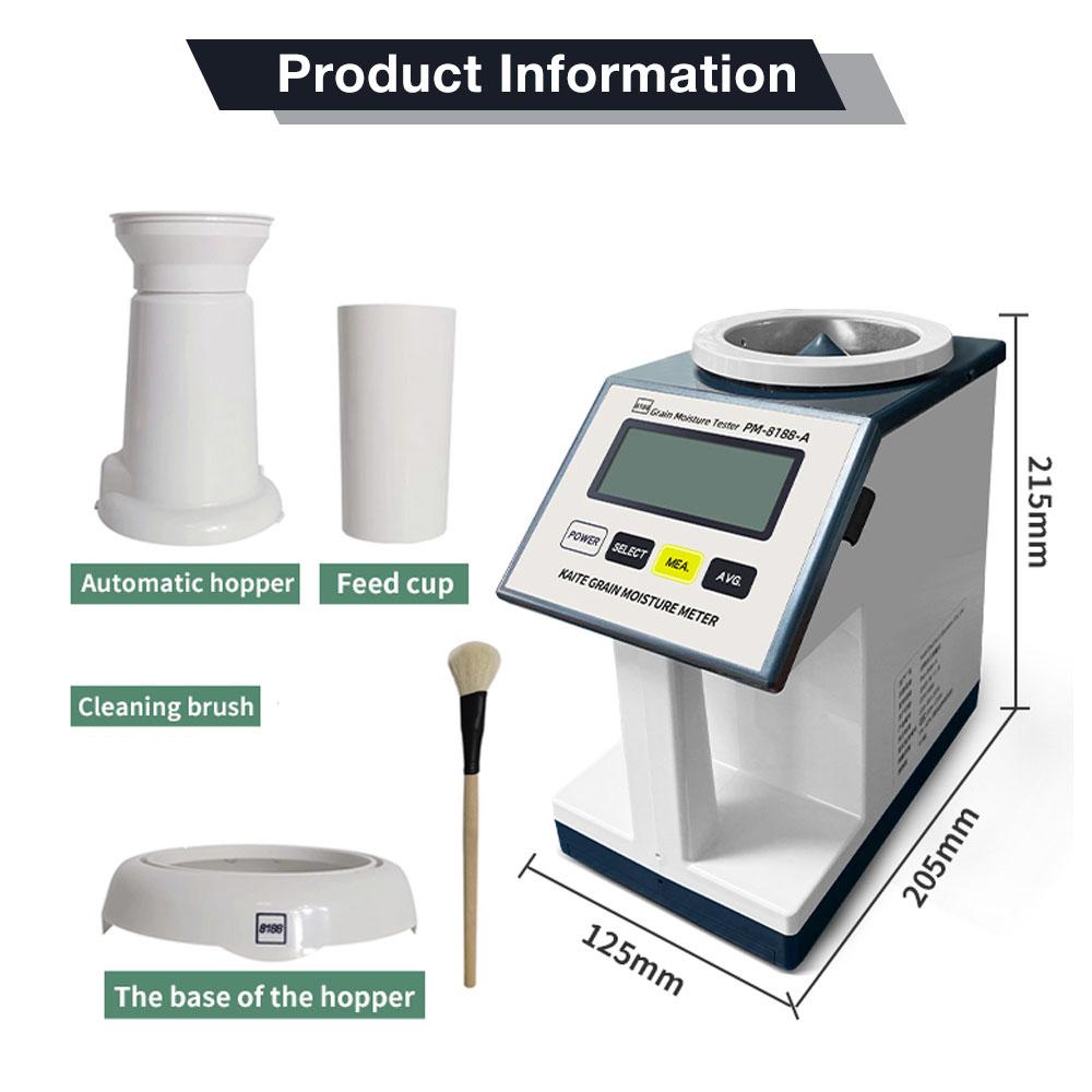 2025 Новий вологомір зерна PM-8188-A для 30 видів Кукурудзи Пшениці Сої Арахісу Какао-бобів Гороху Гігрометр Вологомір
2025 Новий вологомір зерна PM-8188-A для 30 видів Кукурудзи Пшениці Сої Арахісу Какао-бобів Гороху Гігрометр Вологомір