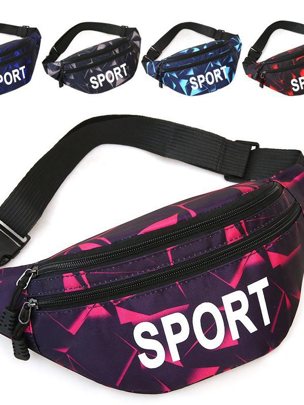 Скидка для новичков 5 юаней: Мужская многофункциональная нейлоновая поясная сумка через плечо для велоспорта на открытом воздухе