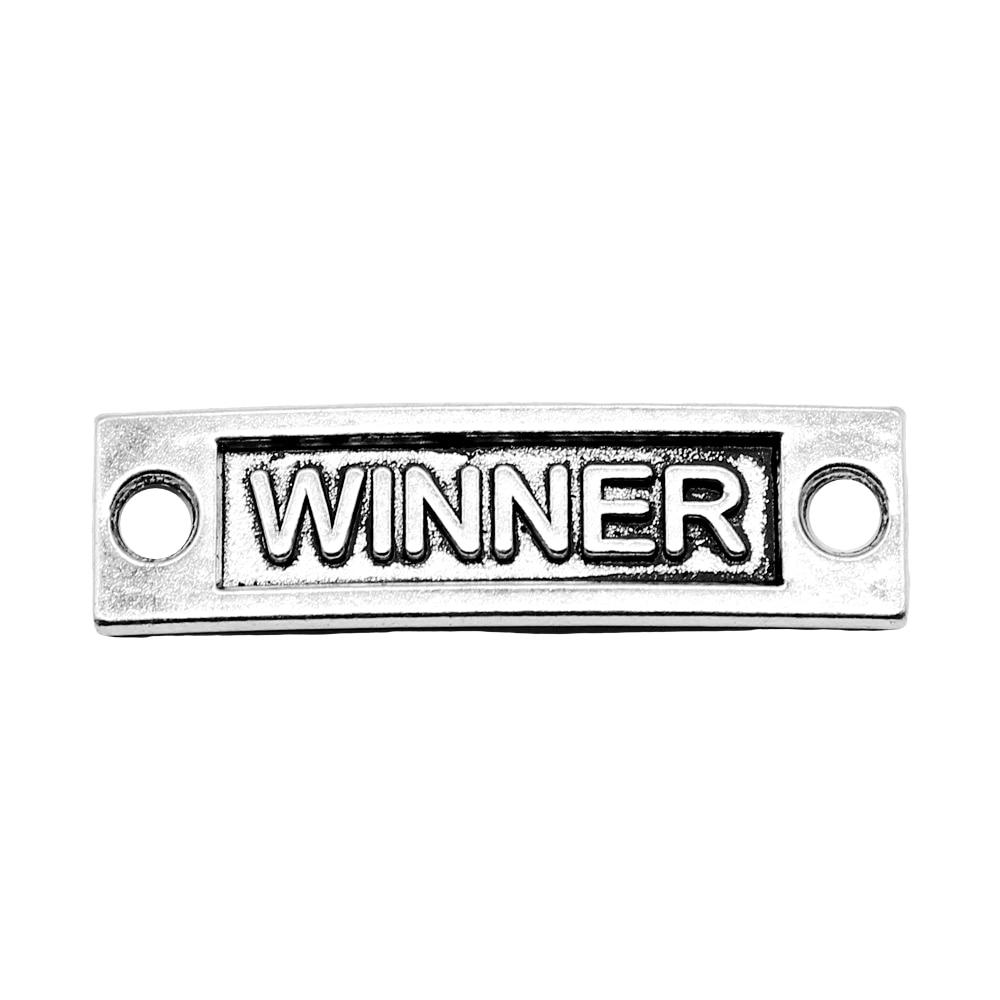 10 шт., подвески-коннекторы Winner, компоненты ювелирных изделий, аксессуары, античное серебро, цвет цинкового сплава, 35X10 мм
10 шт., подвески-коннекторы Winner, компоненты ювелирных изделий, аксессуары, античное серебро, цвет цинкового сплава, 35X10 мм