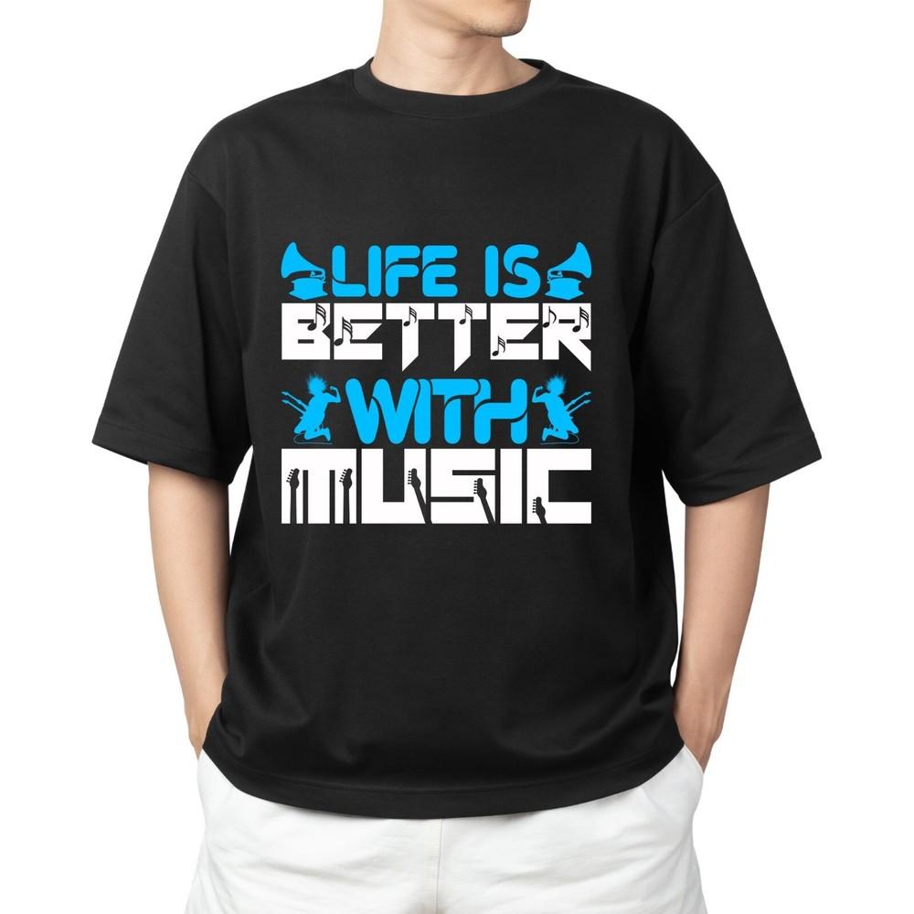 Life Is Better With Music T-shirt Men s Women s Tops Tees – Inspirational Music Tee for Musicians 3XL
Life Is Better With Music T-shirt Men s Women s Tops Tees – Inspirational Music Tee for Musicians 3XL