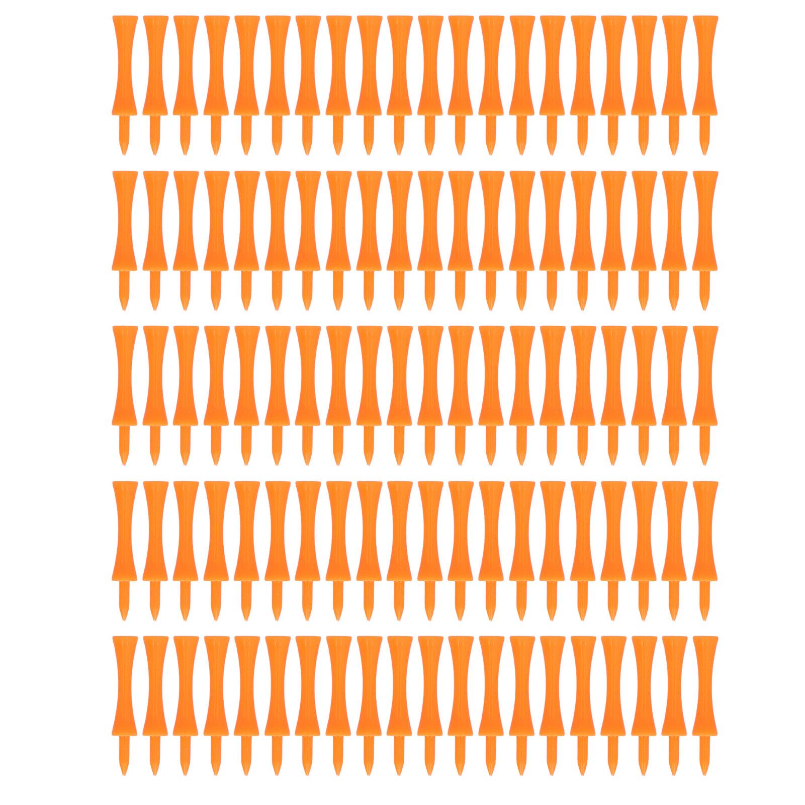 100Pcs 70mm Orange Plastic Golf Tees Set Lightweight Small Portable Trapezoidal Tees for Outdoor
100Pcs 70mm Orange Plastic Golf Tees Set Lightweight Small Portable Trapezoidal Tees for Outdoor