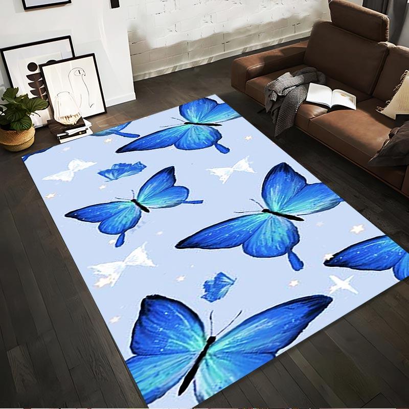 Blue Butterfly Pattern Carpet with Soft Background Design Suitable for use as an anti-slip for living room bedroom sofas 40x60cm( 15x23in )
Blue Butterfly Pattern Carpet with Soft Background Design Suitable for use as an anti-slip for living room bedroom sofas 40x60cm( 15x23in )
