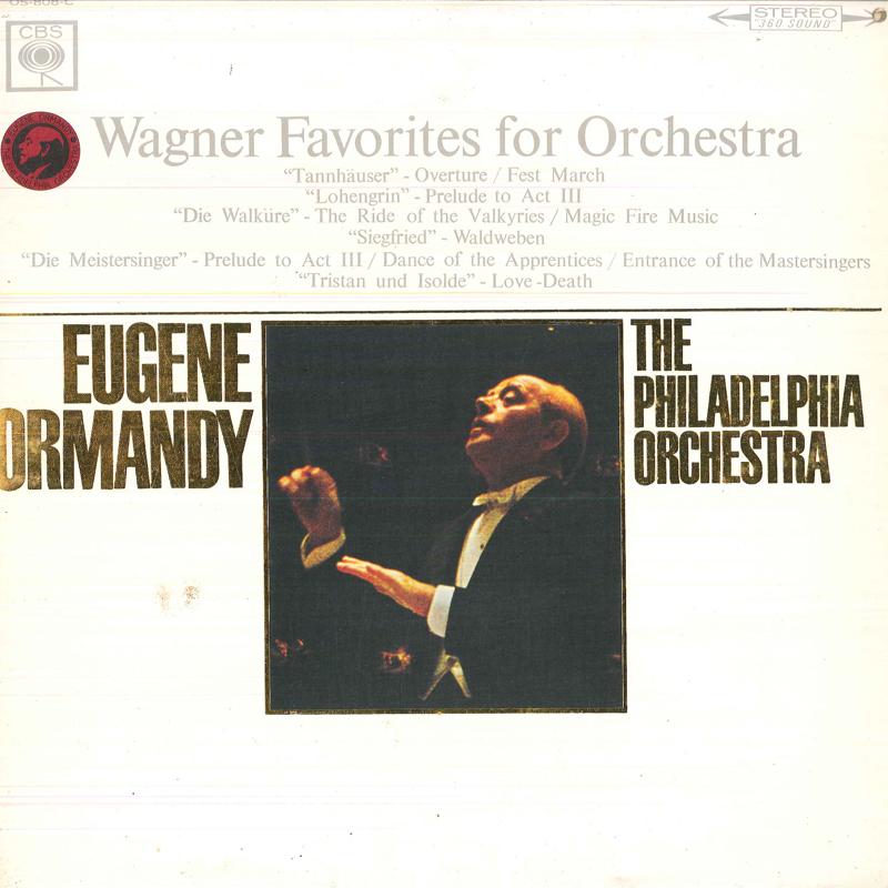 LP Record EUGENE ORMANDY, PHILADELPHIA ORCHES - Wagner Favorites For Orchestra OS808C CBS COLUMBIA 1967 Japan Classical Used
LP Record EUGENE ORMANDY, PHILADELPHIA ORCHES - Wagner Favorites For Orchestra OS808C CBS COLUMBIA 1967 Japan Classical Used