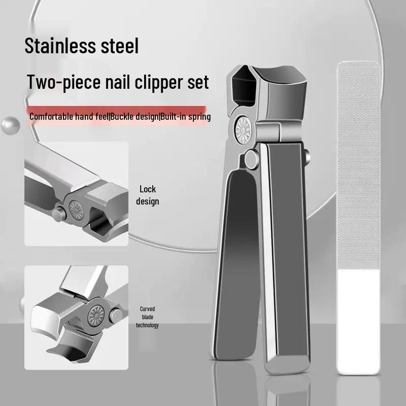 Super Wide Opening Stainless Steel Nail Clipper Set for Thick Nails Button Switch Single Nail Clipper
Super Wide Opening Stainless Steel Nail Clipper Set for Thick Nails Button Switch Single Nail Clipper