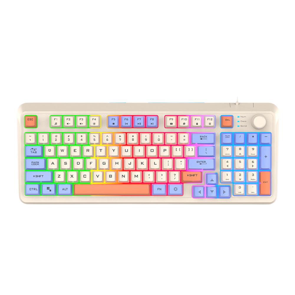 K82 Gaming Keyboard RGB Light Mechanical Keyboard USB Port Gamer Keypad 94 Keys Hot-Swap Keyboard for Notebook Laptop Desktop озеро синього кольору
K82 Gaming Keyboard RGB Light Mechanical Keyboard USB Port Gamer Keypad 94 Keys Hot-Swap Keyboard for Notebook Laptop Desktop озеро синього кольору