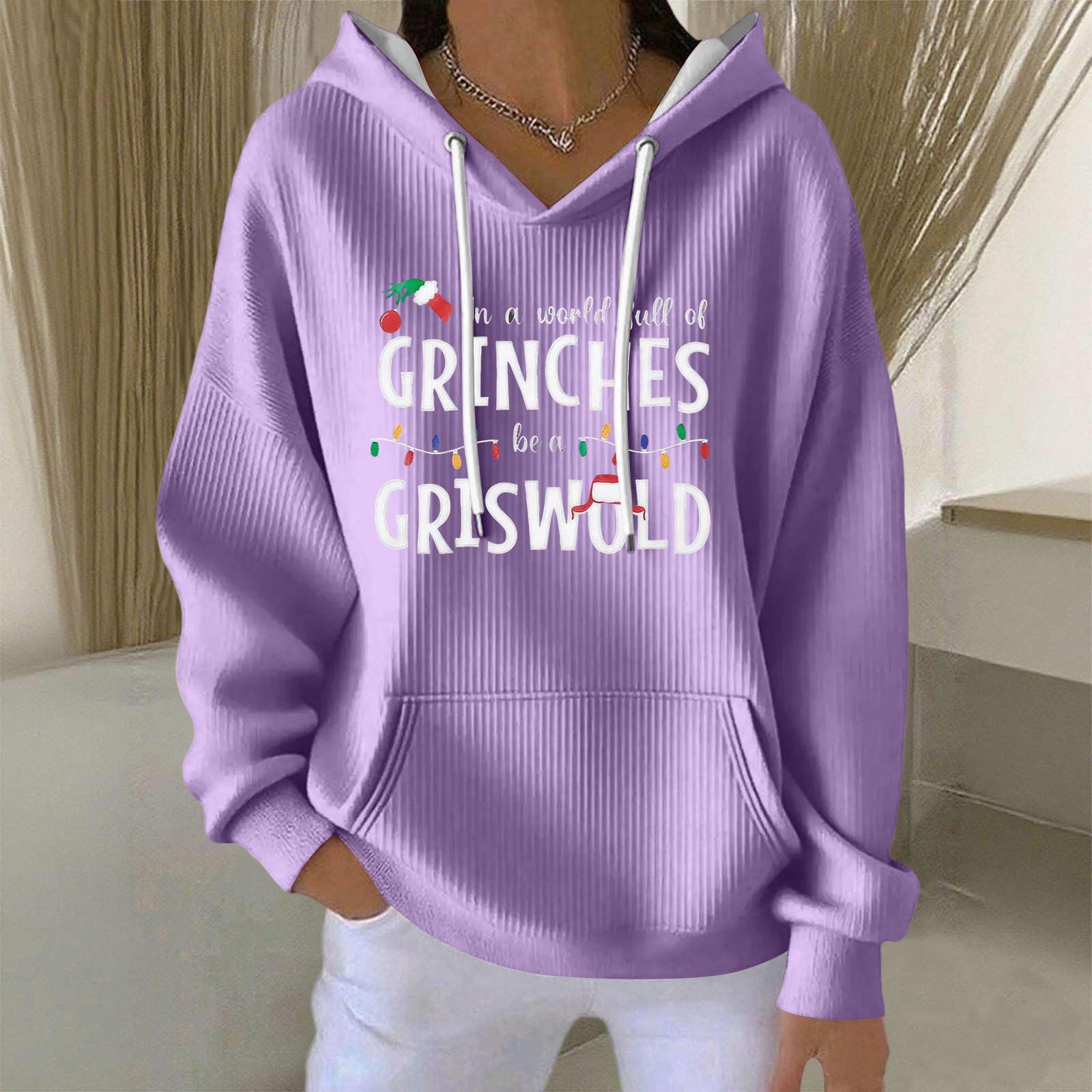 Женская модная повседневная толстовка с длинными рукавами и принтом рождественского ангела XL фиолетовый
Женская модная повседневная толстовка с длинными рукавами и принтом рождественского ангела XL фиолетовый