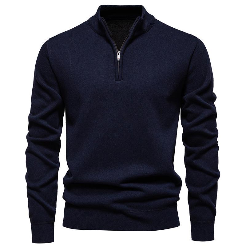 Men s Korean Style Plus Velvet Knitwear: Slim Fit Half-Zip Pullover for Autumn/Winter XL темно-синього кольору
Men s Korean Style Plus Velvet Knitwear: Slim Fit Half-Zip Pullover for Autumn/Winter XL темно-синього кольору