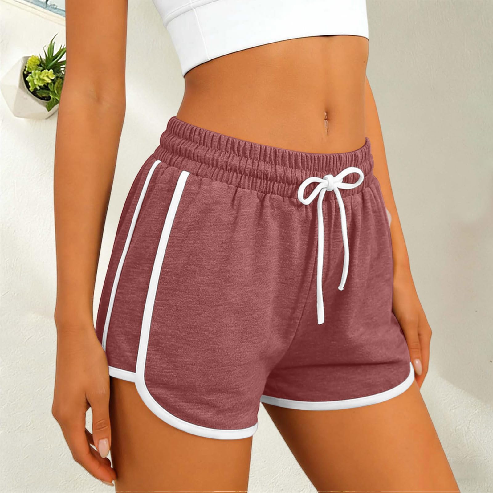 Women’s Athletic Shorts with Drawstring Waist Trim Loose Fit Lightweight Breathable Soft Fabric for Sports Yoga Running Lounge XL винний
Women’s Athletic Shorts with Drawstring Waist Trim Loose Fit Lightweight Breathable Soft Fabric for Sports Yoga Running Lounge XL винний