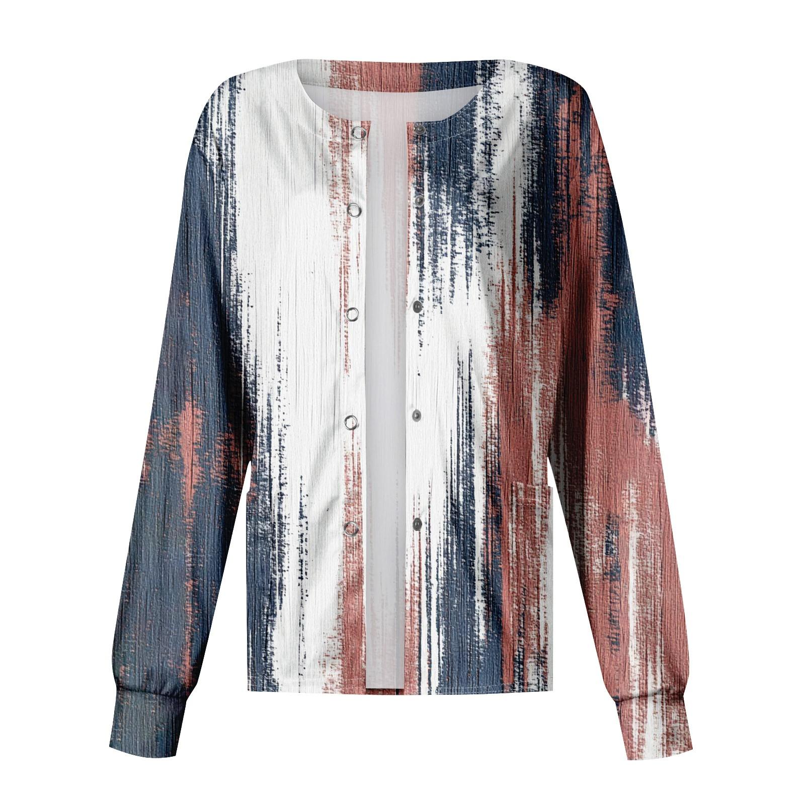 Женская повседневная мода с длинным рукавом и воротником-стойкой, однобортный пиджак с растительным принтом, верхняя часть S
Женская повседневная мода с длинным рукавом и воротником-стойкой, однобортный пиджак с растительным принтом, верхняя часть S