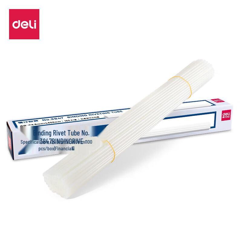 Deli 3847 Transparent Binding Rivet Tubes
Deli 3847 Transparent Binding Rivet Tubes