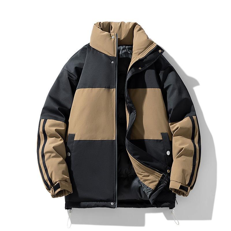 Men s Casual Color Matching Stand-up Neck Cotton-padded Clothes Men s Winter New Handsome Simple Trend Versatile Couple Bread Clothes 4XL чорний
Men s Casual Color Matching Stand-up Neck Cotton-padded Clothes Men s Winter New Handsome Simple Trend Versatile Couple Bread Clothes 4XL чорний