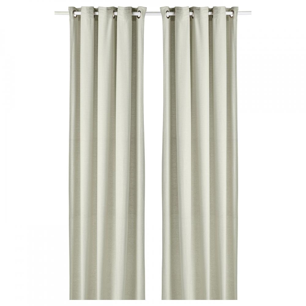 ИКЕА МОАЛИНА Шторы 1 пара зеленые 145х250 см 
ИКЕА МОАЛИНА Шторы 1 пара зеленые 145х250 см