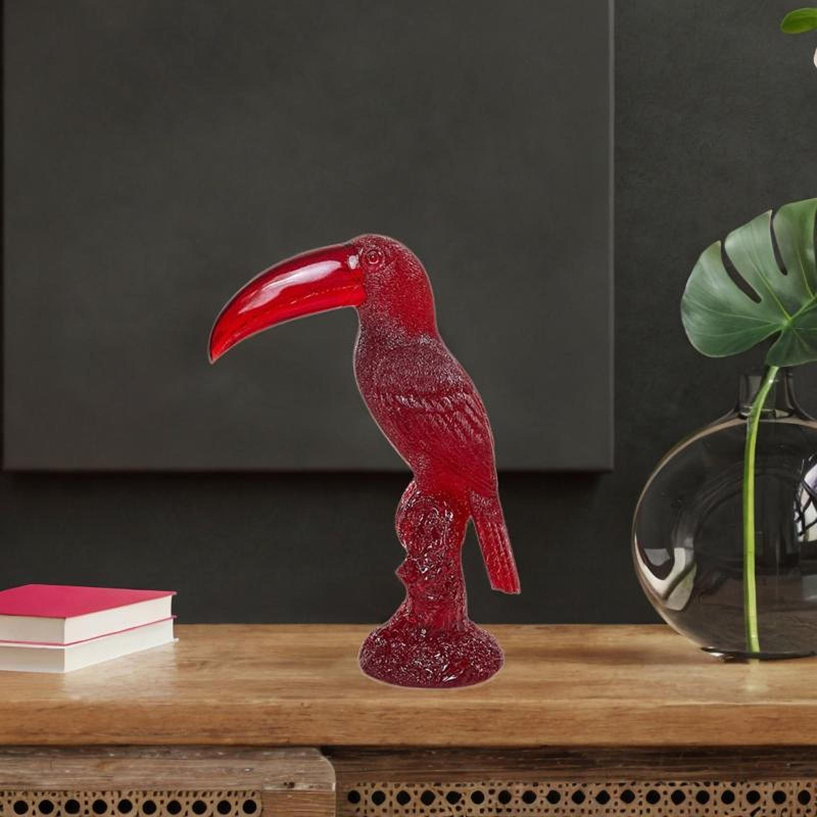 Скульптура животного птицы из смолы тукан фигурка для офиса дисплей красный
Скульптура животного птицы из смолы тукан фигурка для офиса дисплей красный