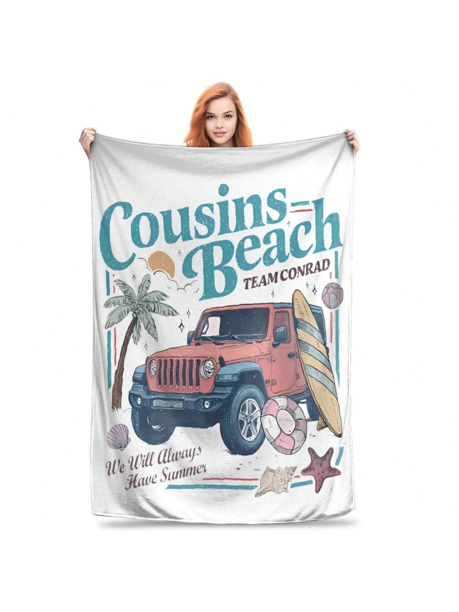 The Summer I Turned Pretty Cousin Beach Blankets Fleece Breathable Soft Throw Blankets For Bedding Travel Bedspread 75X95CM сірий колір
The Summer I Turned Pretty Cousin Beach Blankets Fleece Breathable Soft Throw Blankets For Bedding Travel Bedspread 75X95CM сірий колір