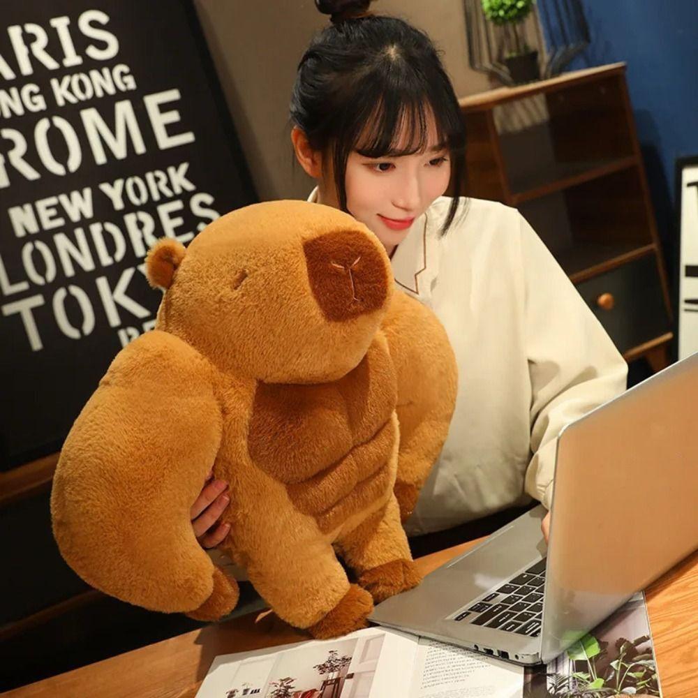 Soft Capybara Plush Muscle Man Pillow PP Cotton Plushies Capybara Stuffed Toy Kid Girl Boy
Soft Capybara Plush Muscle Man Pillow PP Cotton Plushies Capybara Stuffed Toy Kid Girl Boy