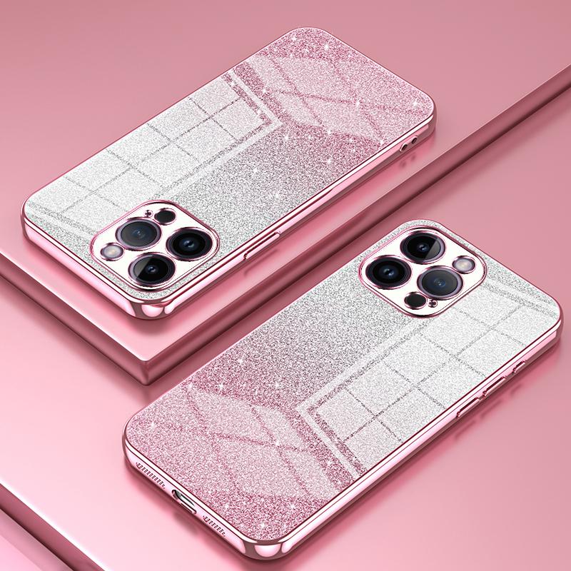 For iPhone 14 Pro Max Precise Cutout Cell Phone Case Fall Proof Glitter TPU Cover Pink
For iPhone 14 Pro Max Precise Cutout Cell Phone Case Fall Proof Glitter TPU Cover Pink