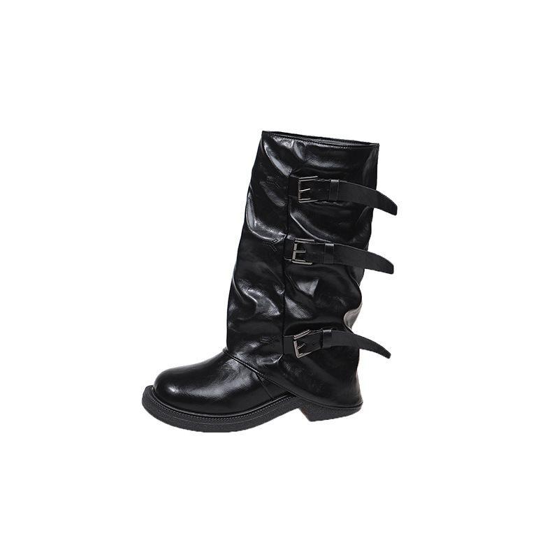 Pile pants tube high knee retro belt boots knight boots thin new 2025 but buckle autumn and winter boots women 40 чёрный
Pile pants tube high knee retro belt boots knight boots thin new 2025 but buckle autumn and winter boots women 40 чёрный