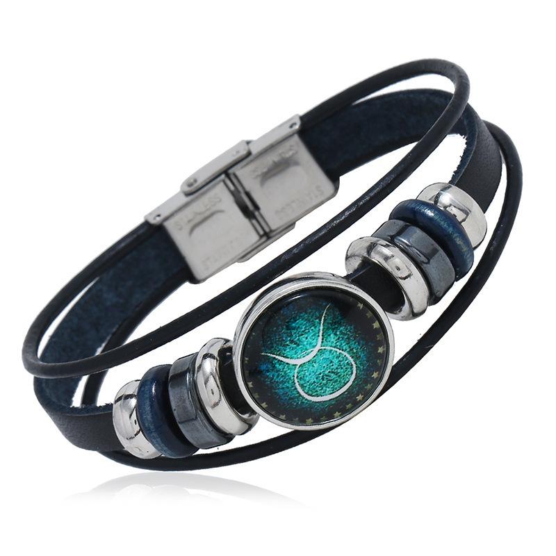 Fashion 12 Zodiac Signs Constellation Multi-Layer Leather Men S Bracelet Unisex Jewelry Accessries Gifts A3
Fashion 12 Zodiac Signs Constellation Multi-Layer Leather Men S Bracelet Unisex Jewelry Accessries Gifts A3