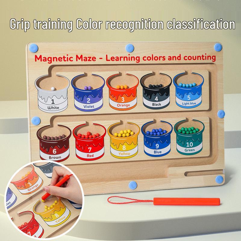 Children s Wooden Magnetic Maze: Color Classification & Counting Board for Logical Thinking Training
Children s Wooden Magnetic Maze: Color Classification & Counting Board for Logical Thinking Training